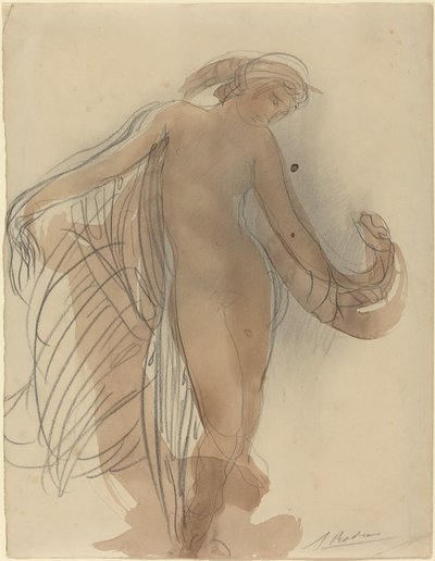 Figur vendt forover av Auguste Rodin