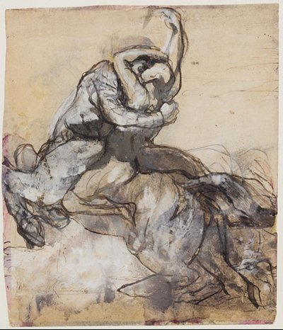 Centaur kidnapper en ung mann av Auguste Rodin