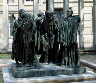 Monumentet til borgerskapet i Calais Bronseskulptur av Auguste Rodin (1840-1917) av Auguste Rodin