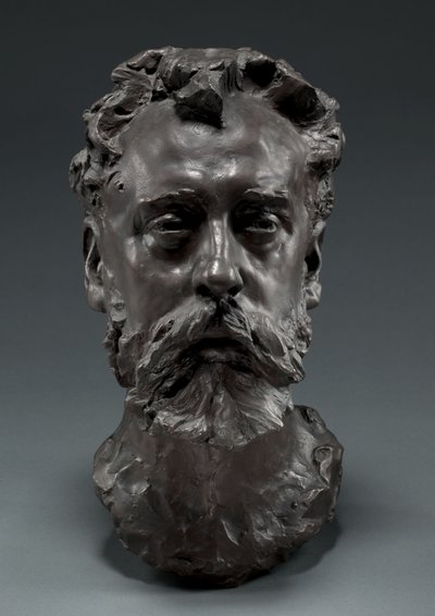 Portrett av William E. Henley, 1882 av Auguste Rodin