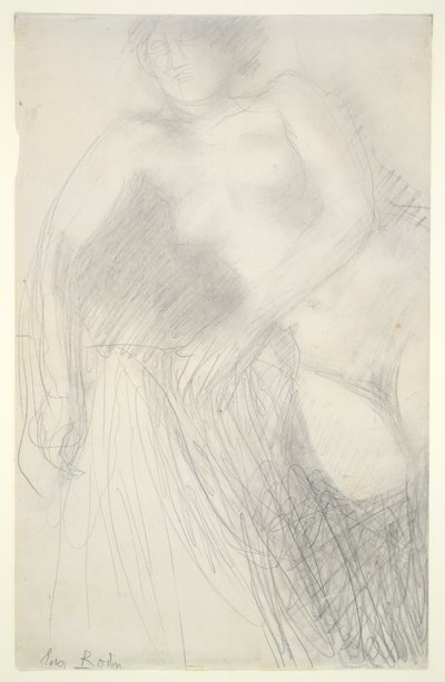 Liggende naken kvinne av Auguste Rodin