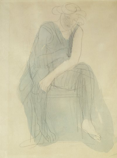 Sittende kvinne; Femme Assise, av Auguste Rodin