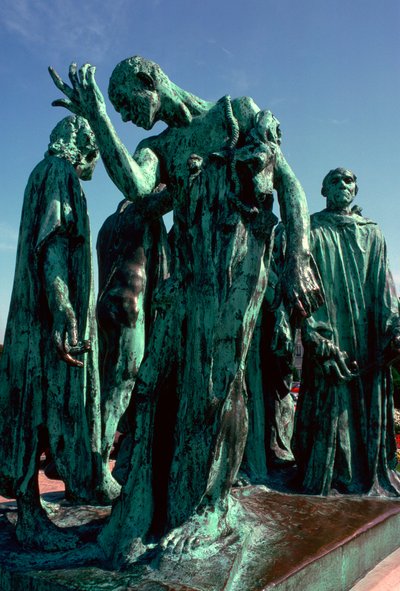 Statue av borgerne i Calais, 1800-tallet. av Auguste Rodin