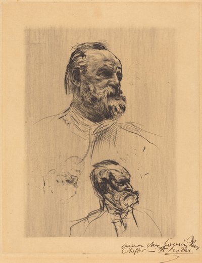 Victor Hugo, trekvartprofil av Auguste Rodin