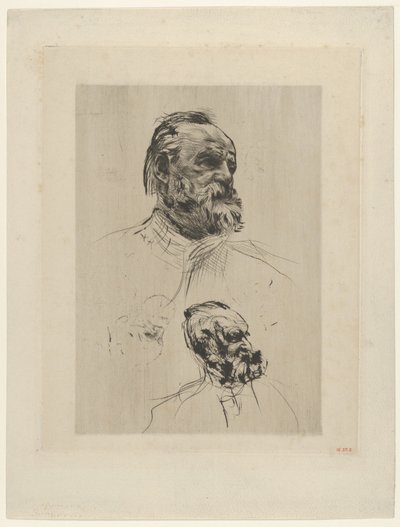 Victor Hugo trekvart visning, 1885. av Auguste Rodin