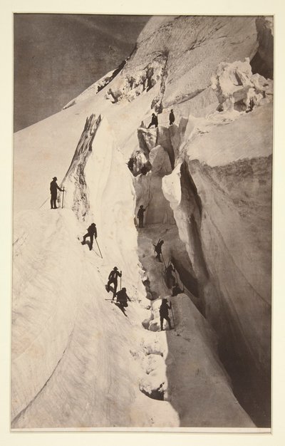 Mont Blanc, bresprekken av Auguste Rosalie Bisson