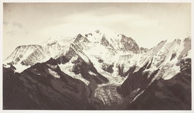 Savoie 46, Mont-Blanc, Sett fra Mont-Joli av Auguste Rosalie Bisson