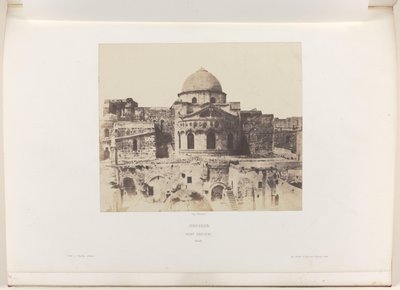 Apsis fra Den hellige gravs kirke i Jerusalem Jerusalem. Den hellige grav. Abside (tittel på objekt) av Auguste Salzmann