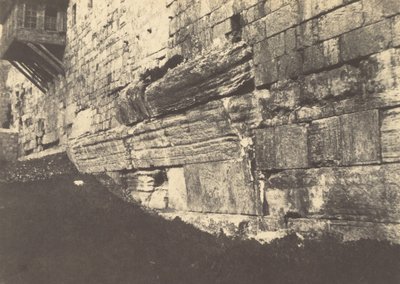 Jerusalem. Innhegning av tempelet. Buen til Salomonøyene som koblet Moria til Sion av Auguste Salzmann