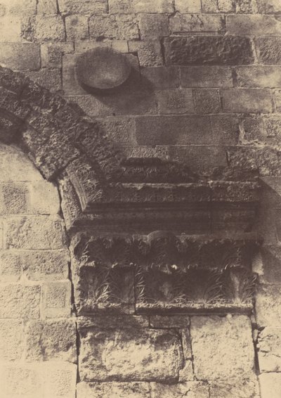 Jerusalem. Innhegning av tempelet. Detaljer om Golden Gate av Auguste Salzmann
