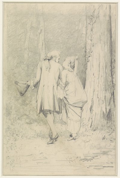 Turpar i skogen av Auguste Serrure