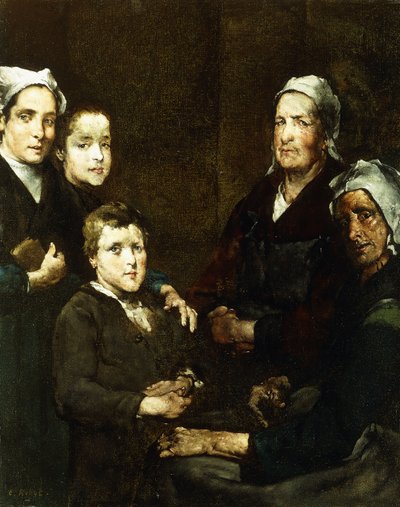 Den bretonske familien; Den bretonske familien, av Auguste Theodule Ribot