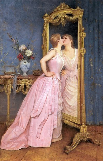 Forfengelighet, ca. 1889 av Auguste Toulmouche