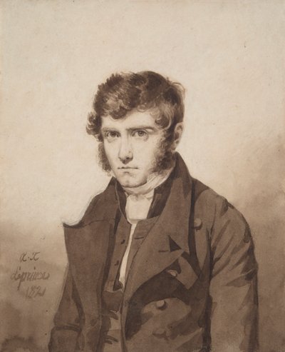Uten tittel (Portrett av kunstneren av Auguste Xavier Leprince