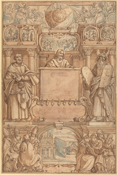 Tittelside for en bibel av Augustin Braun