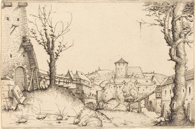 Gårdsplassen til et slott av Augustin Hirschvogel