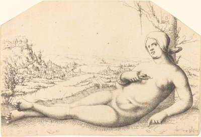 Kleopatras død, 1547. av Augustin Hirschvogel