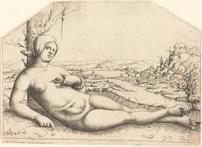 Kleopatras død, 1547. av Augustin Hirschvogel