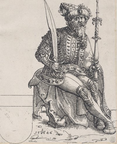 Maximilian I, fra Herberstain, Rerum Muscoviticarum Commentarii, 1546. av Augustin Hirschvogel