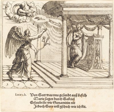 Bebudelsen, 1547. av Augustin Hirschvogel