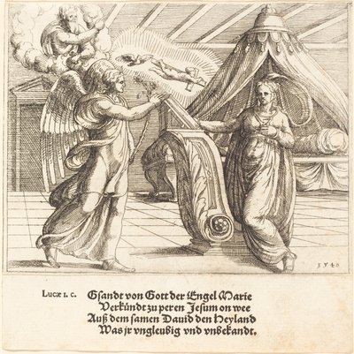 Bebudelsen, 1548. av Augustin Hirschvogel