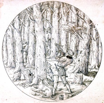 The Chase, c1513-1553 av Augustin Hirschvogel