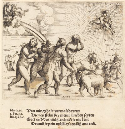 Den siste dommen, 1549. av Augustin Hirschvogel