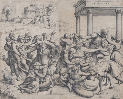 The Massacre of the Innocents, 1545. av Augustin Hirschvogel