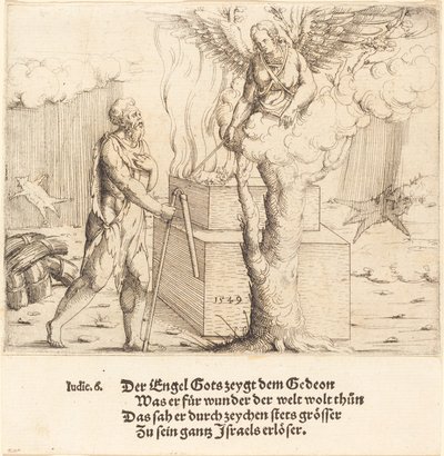 Gideons offer, 1549. av Augustin Hirschvogel