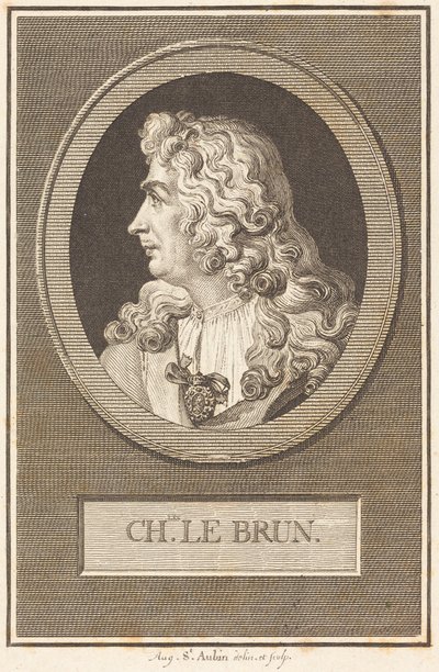 Charles Le Brun av Augustin de Saint-Aubin