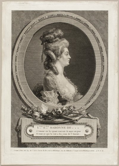 Louise Émilie, baronesse av *** av Augustin de Saint-Aubin
