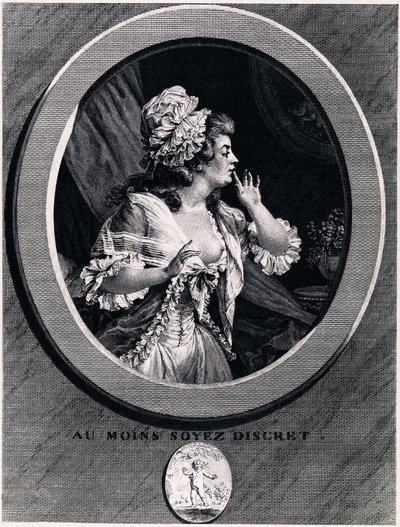 Vær i det minste diskret!, 1789 av Augustin de Saint Aubin
