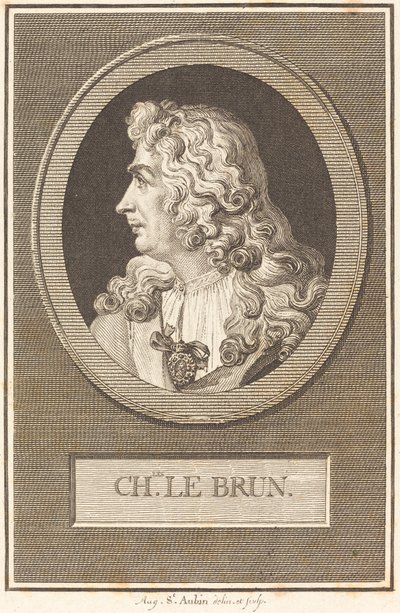 Charles LeBrun av Augustin de Saint Aubin