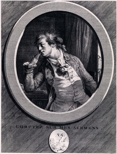 Regn med mine eder!, 1789 av Augustin de Saint Aubin