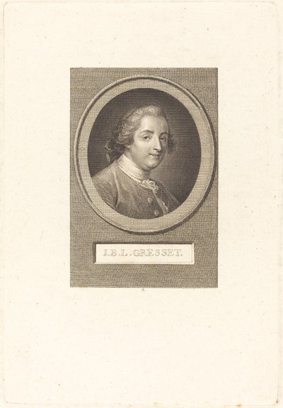 Jean-Baptiste-Louis Gresset av Augustin de Saint Aubin