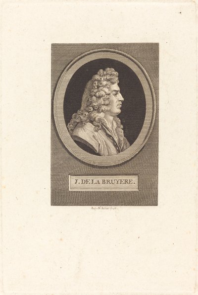 Jean de La Bruyere av Augustin de Saint Aubin