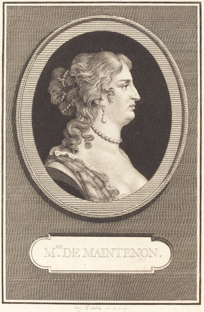 Madame de Maintenon av Augustin de Saint Aubin