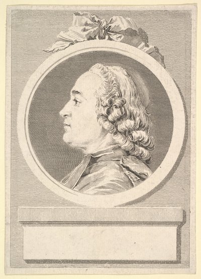Portrett av Charles Gauzargues, 1767. av Augustin de Saint Aubin