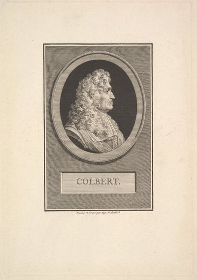 Portrett av Colbert, 1800. av Augustin de Saint Aubin
