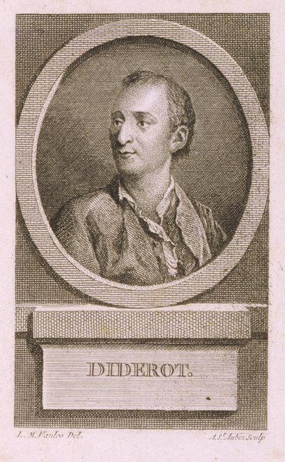 Portrett av Denis Diderot 17131784 av Augustin de Saint Aubin