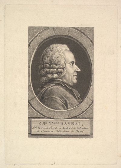Portrett av Guillaume-Thomas Raynal, 1773. av Augustin de Saint Aubin