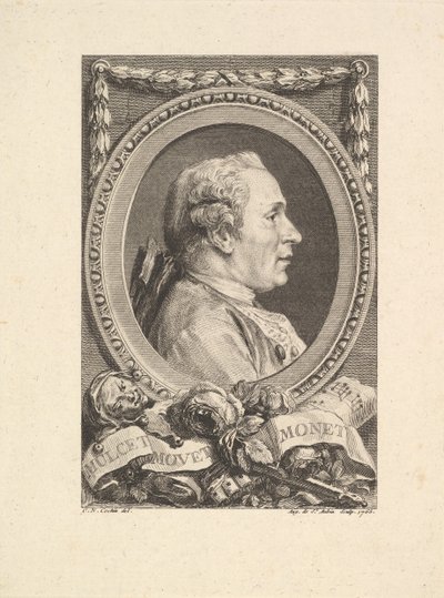 Portrett av Jean Monnet, 1765. av Augustin de Saint Aubin