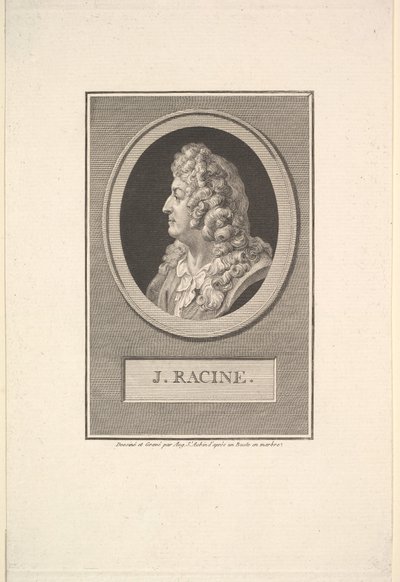 Portrett av Jean Racine, 1800. av Augustin de Saint Aubin