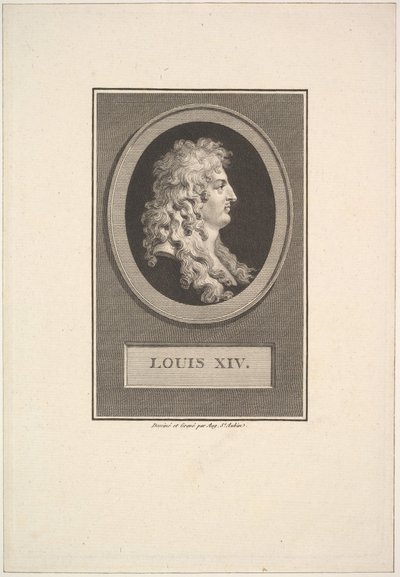 Portrett av Ludvig XIV, 1779. av Augustin de Saint Aubin
