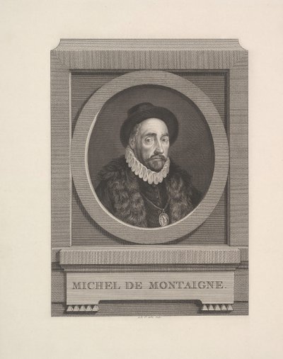 Portrett av Michel de Montaigne, 1774. av Augustin de Saint Aubin