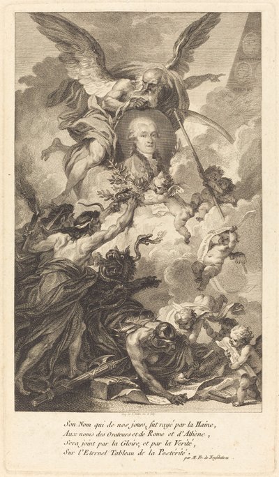 Simon-Nicolas-Henri Linguet av Augustin de Saint Aubin
