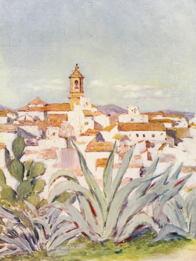 Algeciras (fargelitografi) av Augustine Fitzgerald