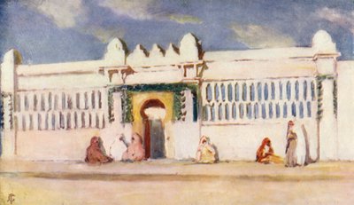 Medersa, Alger (farge litho) av Augustine Fitzgerald