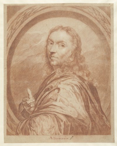 byste av en mann av Augustinus Terwesten (I)