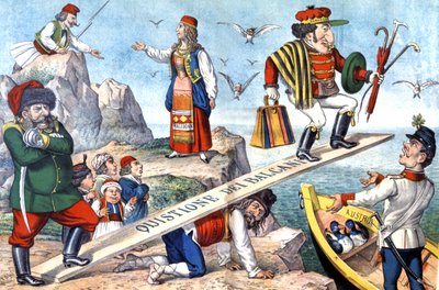 Utgaven av Balkan, ca. 1900 (illustrasjon) av Augusto Grossi